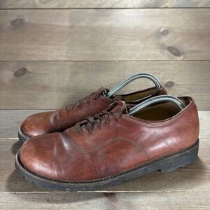 limmer mens size 9.5 shoes brown leather causal work oxfords